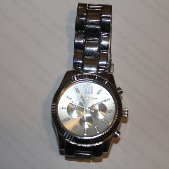 Michael Kors Watch, Silver, Stainless Steel, 10 ATM - Picture 1 of 5